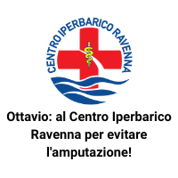 Ottavio al Centro Iperbarico Ravenna per evitare lamputazione!